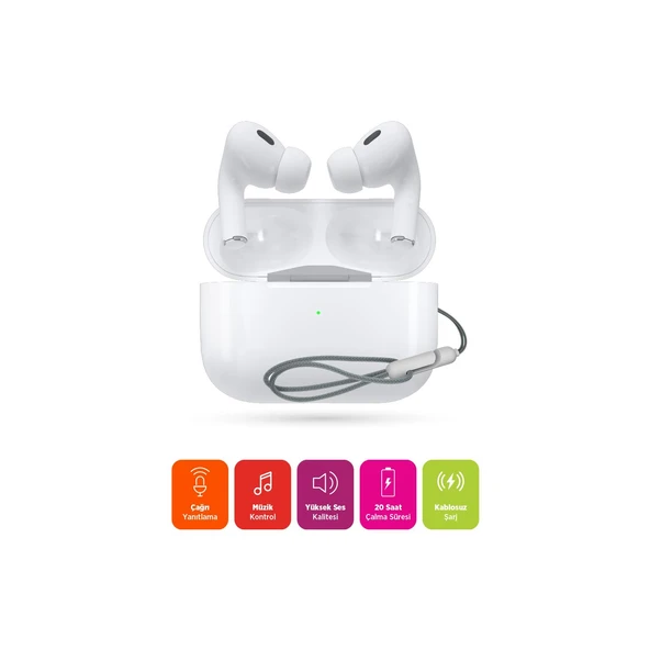 Polosmart FS97 Kablosuz Bluetooth 5.3 Android IOS Uyumlu TWS Kulak İçi Kulaklık Beyaz - 5