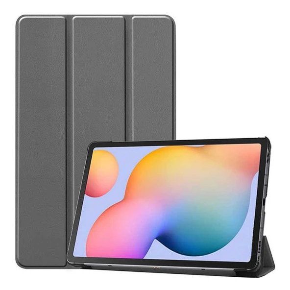 Galaxy Tab A7 T505 / T507 / T500 Tablet Kılıfı Smart Cover Standlı 1-1 Kılıf - 8