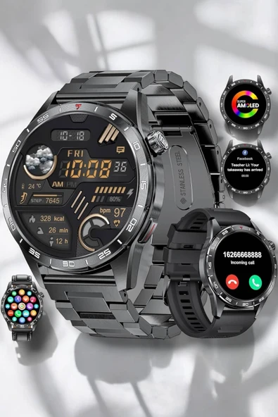 Akıllı Saat Uyku Ve Sağlık Takibi Bildirim Görme Arama Cevaplama - Resim 5