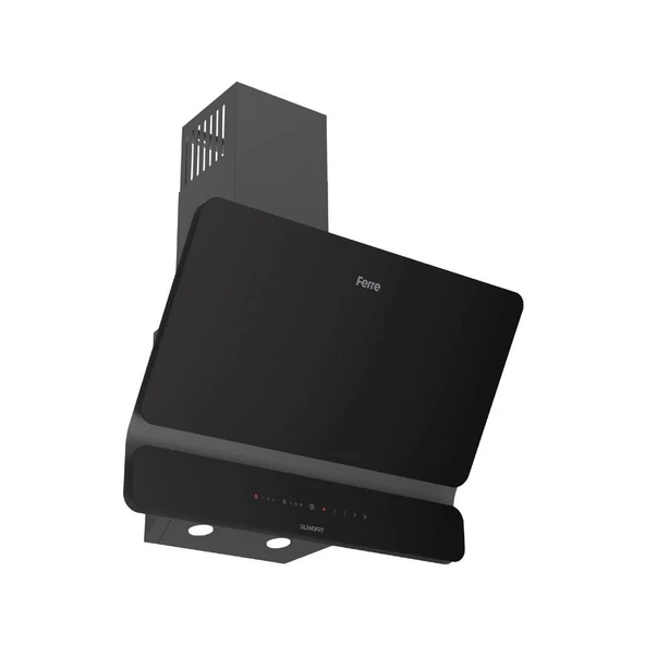 Ferre FLOWART-FLAMEART-SILENTART Serisi Siyah Set (CS205-WFA + QBL63CS +D080-SA ) - Emaye Izgara / Kademeli Musluk - 6