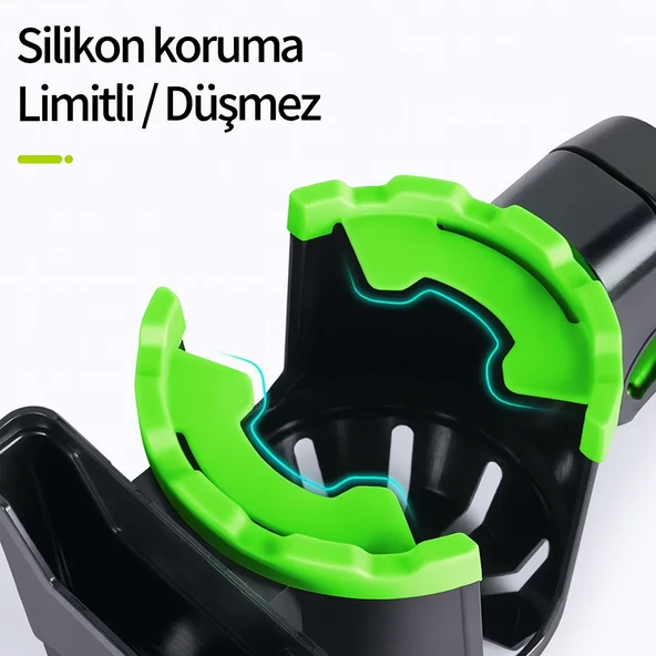 Motosiklet Bisiklet Bebek Arabası İçin Telefon Biberon Bardaklık Suluk Tutacağı - 4