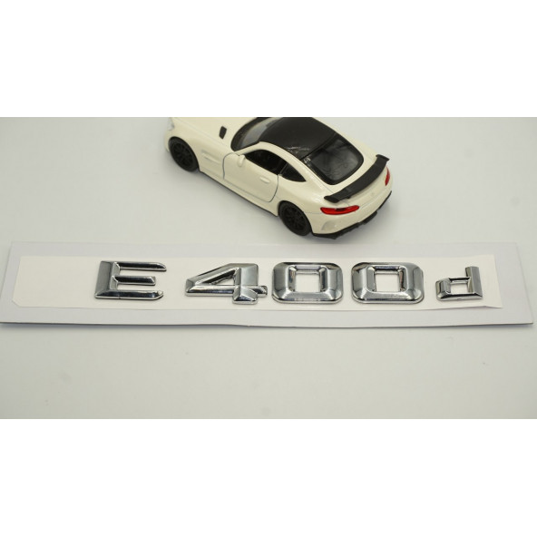 E400d Bagaj Krom Metal 3M 3D Yazı Logo - 3