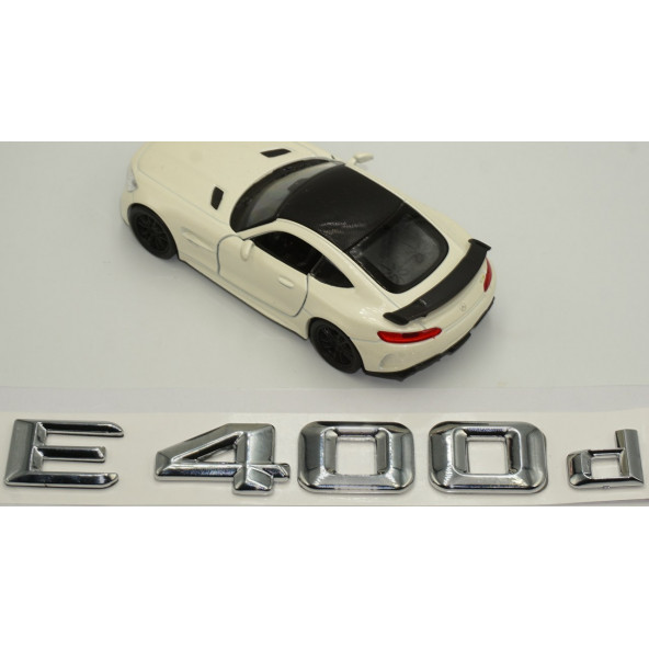 E400d Bagaj Krom Metal 3M 3D Yazı Logo - 4