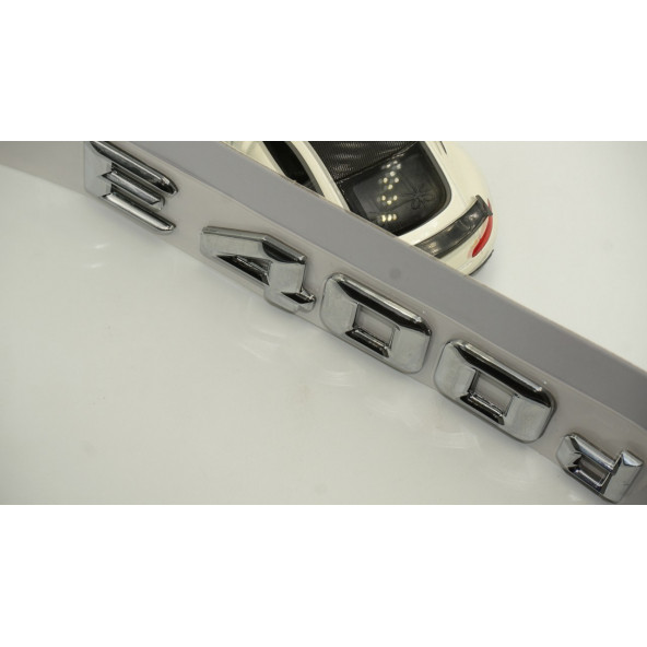 E400d Bagaj Krom Metal 3M 3D Yazı Logo - 5