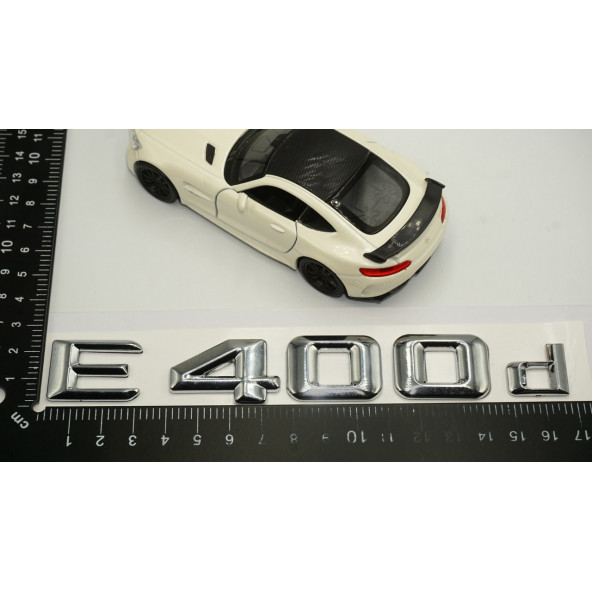 E400d Bagaj Krom Metal 3M 3D Yazı Logo - 6