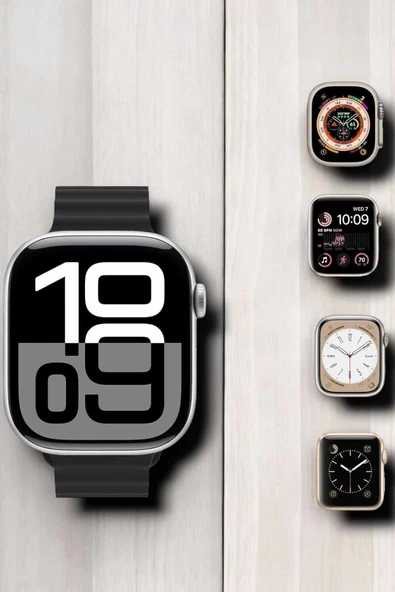 Yeni Nesil Ultra Akıllı Saat Titreşimli, Uyku & Sağlık Takibi, Çift Kordon - Resim 5