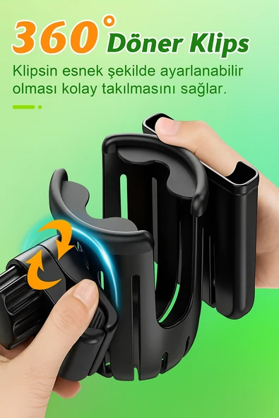 Motosiklet Bisiklet Bebek Arabası İçin Telefon Biberon Bardaklık Suluk Tutacağı - 5