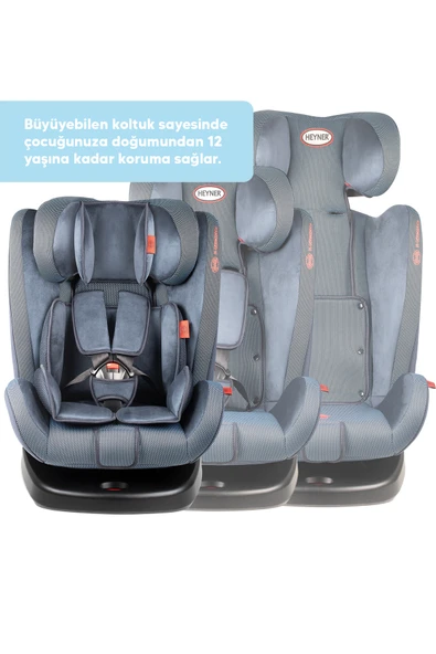 Heyner Kids Infiny Twist 0-36kg Isofix Oto Koltuğu ( 360° Dönebilir) Mavi - 2