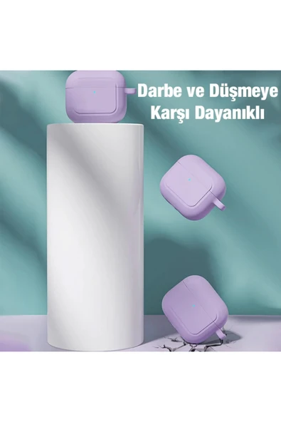 Akman Ally Apple 3 için Kancalı Ultra İnce Silikon Kulaklık Kılıfı-(1903) - ACL6202602-9627 - Resim 6