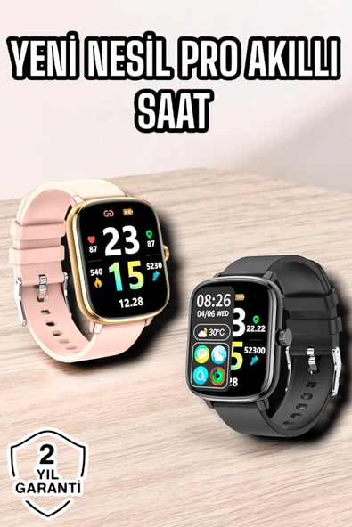 Yeni Nesil Akıllı Saat Arama Bildirimleri, Uyku & Kalp Atış Takibi ürün görseli