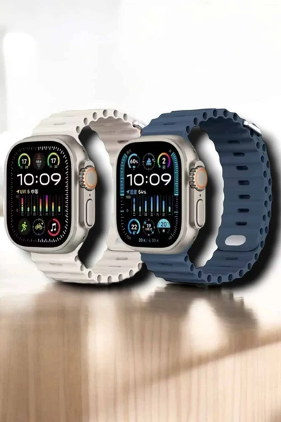 Yeni Nesil Ultra Akıllı Saat Titreşimli, Uyku & Sağlık Takibi, Çift Kordon - Resim 3