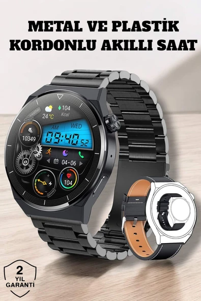 Akıllı Saat Sağlık ve Fitness Takibi Bluetooth Bağlantılı Dokunmatik Ekran ürün görseli