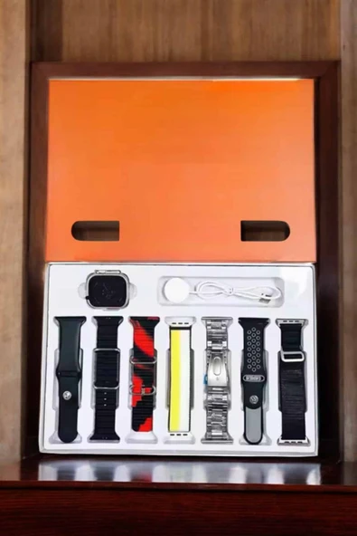 Akıllı Saat 7 Kordonlu Bildirim Görebilen Metal Kordon GPS Özelliği - Resim 5