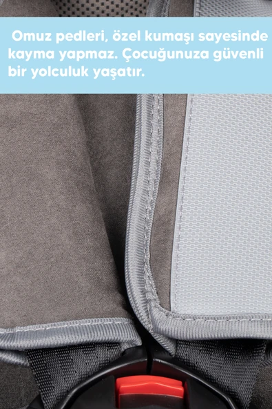 Heyner Kids Infiny Twist 0-36kg Isofix Oto Koltuğu ( 360° Dönebilir) Gri - 6