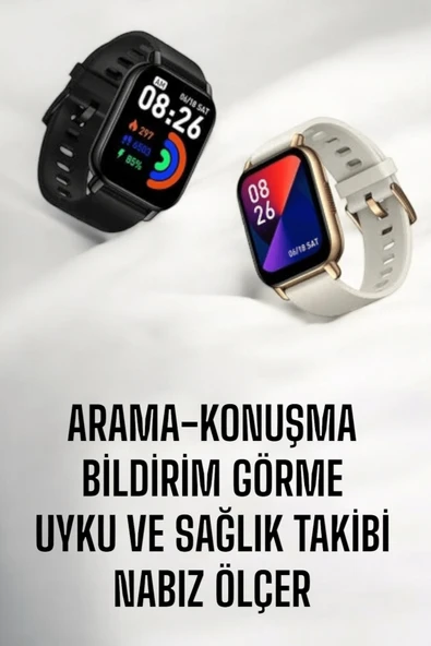 Suya Dayanıklı Bluetooth Akıllı Saat GPS, Adımsayar, Nabız & Sağlık Takibi - Resim 5