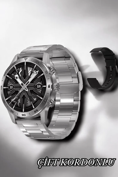 Suya Dayanıklı Dokunmatik Akıllı Saat Bluetooth 5.0, Sesli Asistan ve Sağlık Takibi - Resim 4