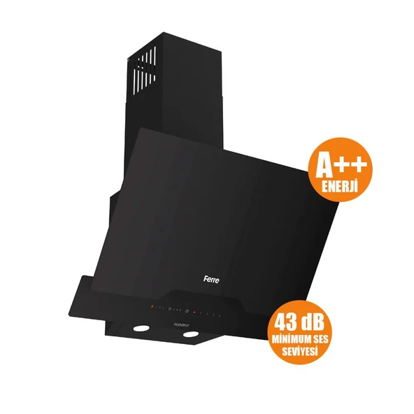 Ferre FLOWART-SILENTART Serisi Siyah Set (SS205 + QBL63CS +D063-SA ) - Emaye Izgara - Resim 7