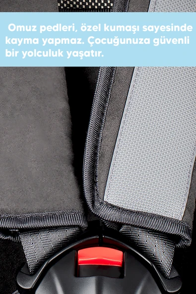 Heyner Kids Infiny Twist 0-36kg Isofix Oto Koltuğu ( 360° Dönebilir) Siyah - 6