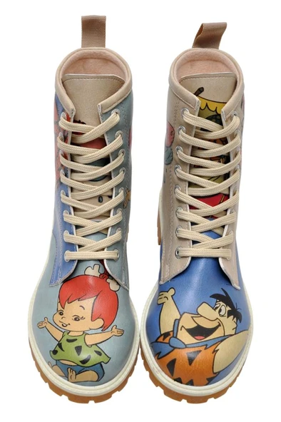 Kadın Vegan Deri Mavi Uzun Bot - Family Rocks Çakmaktaşlar Tasarım - 2