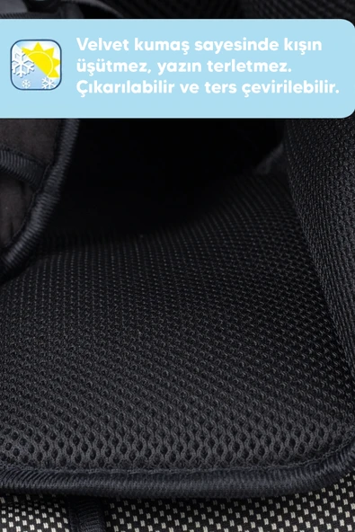 Heyner Kids Infiny Twist 0-36kg Isofix Oto Koltuğu ( 360° Dönebilir) Siyah - 5