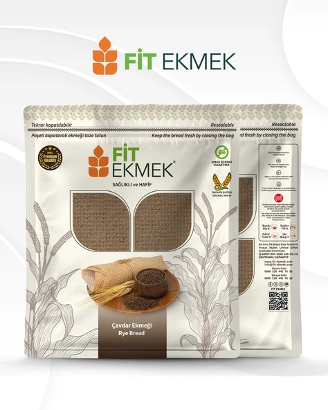 fit 1 adet çavdar Lavaş Ekmeği 300gr - 3