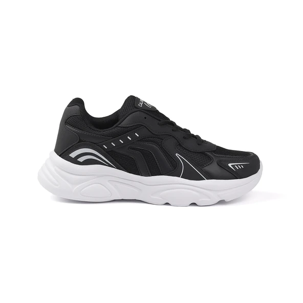 Erkek Siyah Beyaz Günlük Spor Ayakkabı Rahat Yürüyüş Koşu Sneaker Hafif Tabanlı - Resim 3