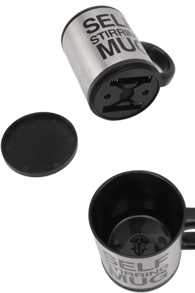 Sıcak Tutan Termos Bardak Kendi Kendini Karıştıran Mikser Kupa - Resim 4