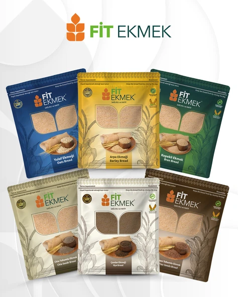fit Kepekli ,Yulafli ,Chia ,Arpa ,Çavdar ve Keten Tohumlu Lavaş Ekmeği 300gr