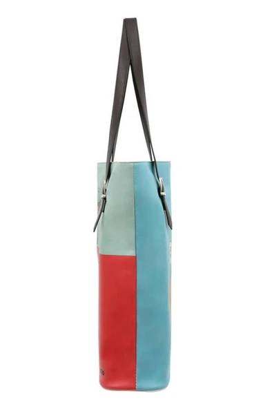 Kadın Vegan Deri Kırmızı Omuz Çantası - Warner Bros Hungry Doo Tasarım - 3