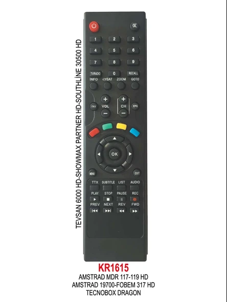 TEVSAN 6000 HD UYDU KUMANDASI