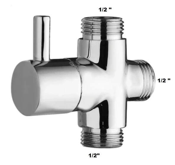 Banyo Robot Duş Seti Yönlendirici Musluk 1/2 - 1/2 - 1/2 ürün görseli 1