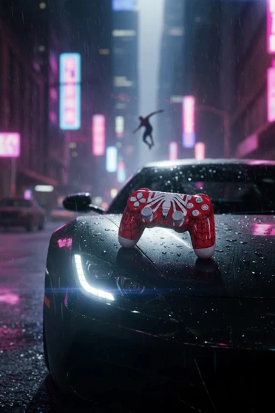 GlrTech P4E Kablosuz Oyun Kolu  Double Motor Titreşimli Şarj Edilebilir PS4 Uyumlu - 2