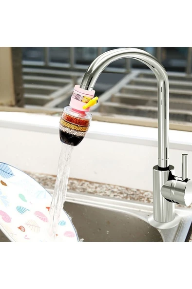 Plastik Kelepçeli Mineralli Fıskiyeli Musluk Ucu Filtresi - Resim 4