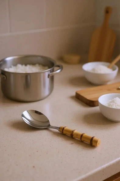 Bambum Mundo - Bambu Saplı Pilav Kaşığı 28x7,5cm - Resim 2