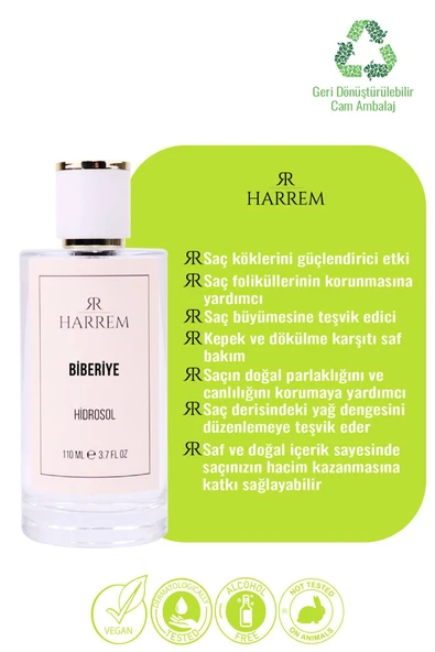 Biberiye Suyu Sebum/Yağ Dengeleyici ve Güçlendirici Saç Toniği Saf ve Doğal 100 Ml - 2