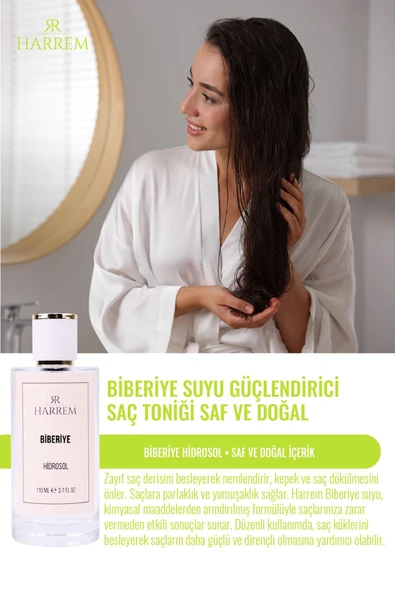 Biberiye Suyu Sebum/Yağ Dengeleyici ve Güçlendirici Saç Toniği Saf ve Doğal 100 Ml - 3