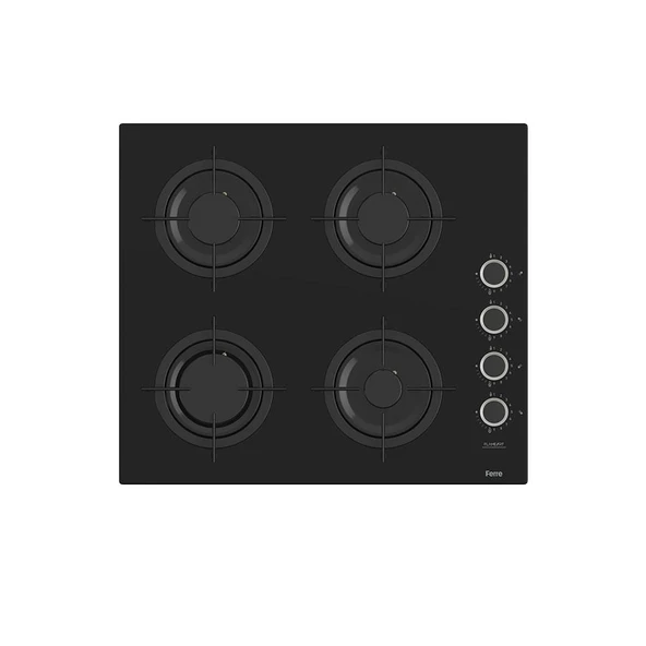 Ferre STEAMART-FRYART Serisi Siyah Set (CS205-FA + QEP64CS +D063 ) - Emaye Izgara / Kademeli Musluk - Resim 2