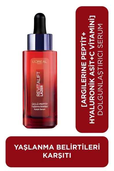 Loreal Paris Revitalift Lazer Yaşlanma Belirtileri Karşıtı Üçlü Peptit Bakım Serumu 30 ml ürün görseli