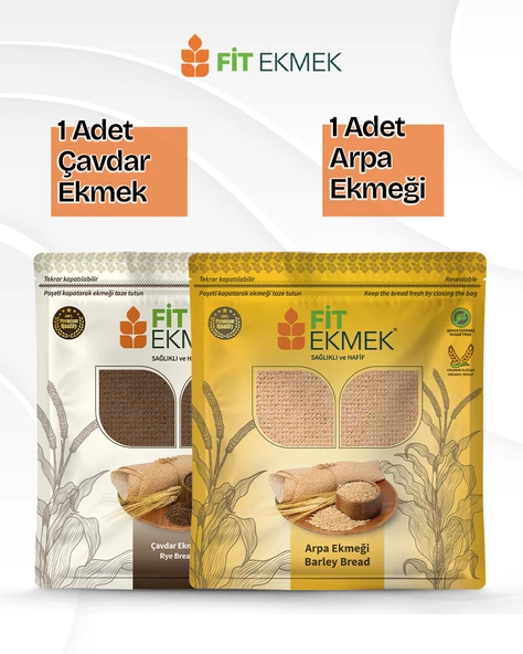 fit Arpa Lavaş Ekmeği 300gr ve Çavdar Lavaş Ekmeği 300gr