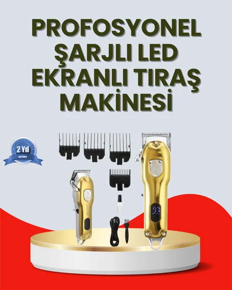 Çok Fonksiyonlu Saç, Sakal ve Vücut İçin Tıraş Makinesi ürün görseli 1