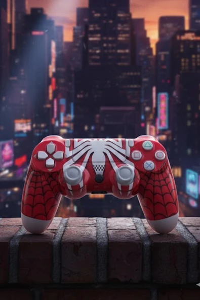 GlrTech P4E Kablosuz Oyun Kolu  Double Motor Titreşimli Şarj Edilebilir PS4 Uyumlu - 1
