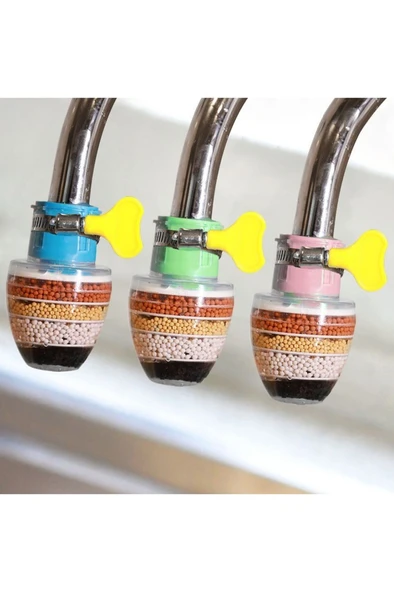 Plastik Kelepçeli Mineralli Fıskiyeli Musluk Ucu Filtresi - Resim 2