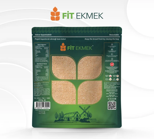 fit Çavdar Lavaş Ekmeği 300gr ve Kepekli Lavaş Ekmeği 300gr - 3