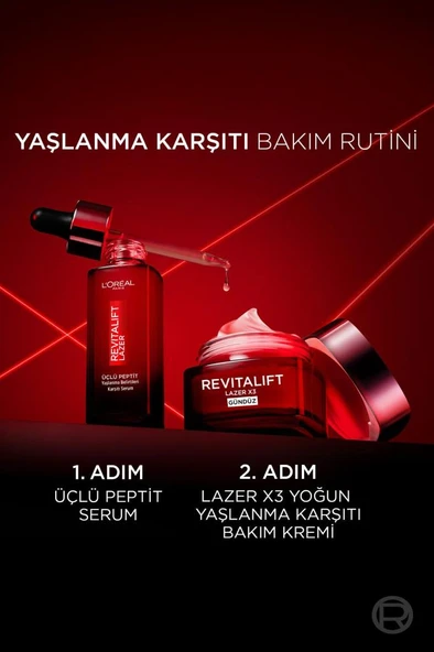 Loreal Paris Revitalift Lazer Yaşlanma Belirtileri Karşıtı Üçlü Peptit Bakım Serumu 30 ml - Resim 8