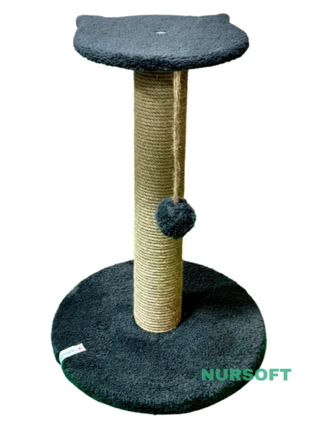 Nursoft Stepli Kedi Orijinal Jüt Halat İp Tırmalama Tahtası - Resim 4