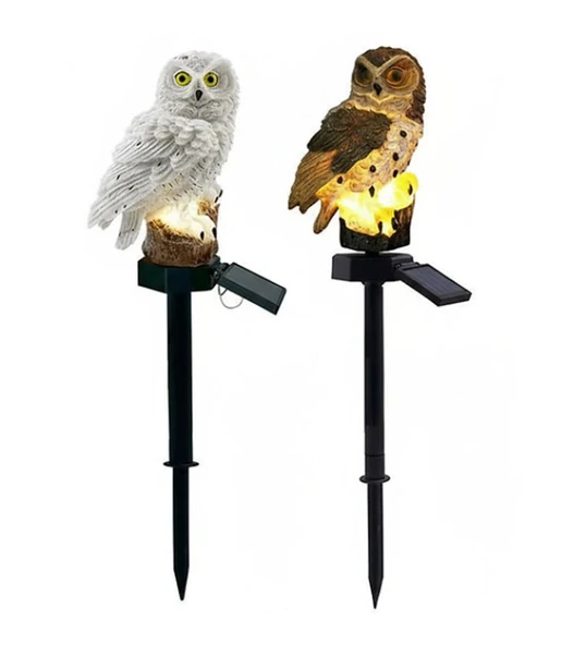 Baykuş Tasarımlı Solar Kazıklı Bahçe Aydınlatma ürün görseli