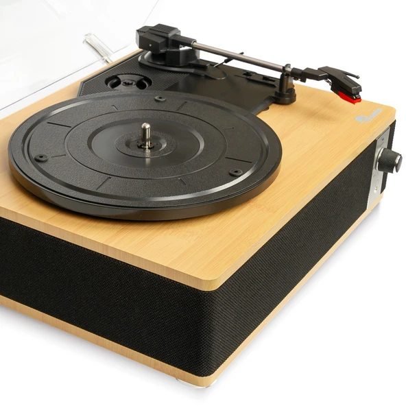 Fomix FM-109 Siyah Hoparlörlü Bluetoothlu Pikap Plak Çalar - 7