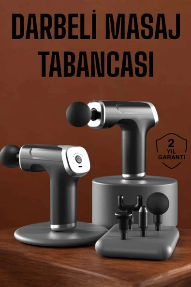 4 Başlıklı Darbeli Şarjlı Masaj Aleti Tabancası Kablosuz ürün görseli 1