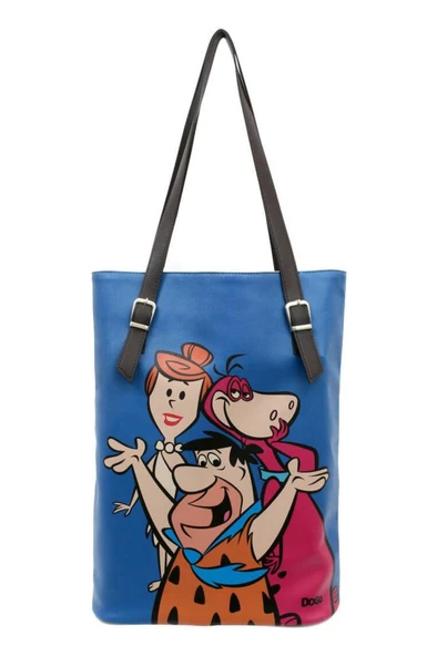 Dogo Kadın Vegan Deri Mavi Omuz Çantası - Warner Bros Family Rocks Tasarım - 4