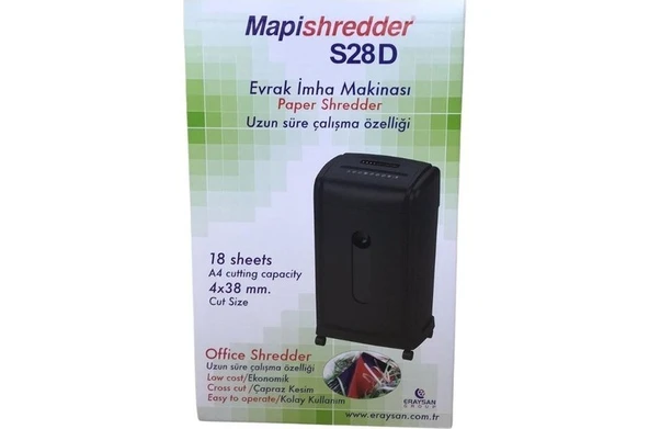 Mapishredder S28 D Evrak Imha Makinesi - Resim 2